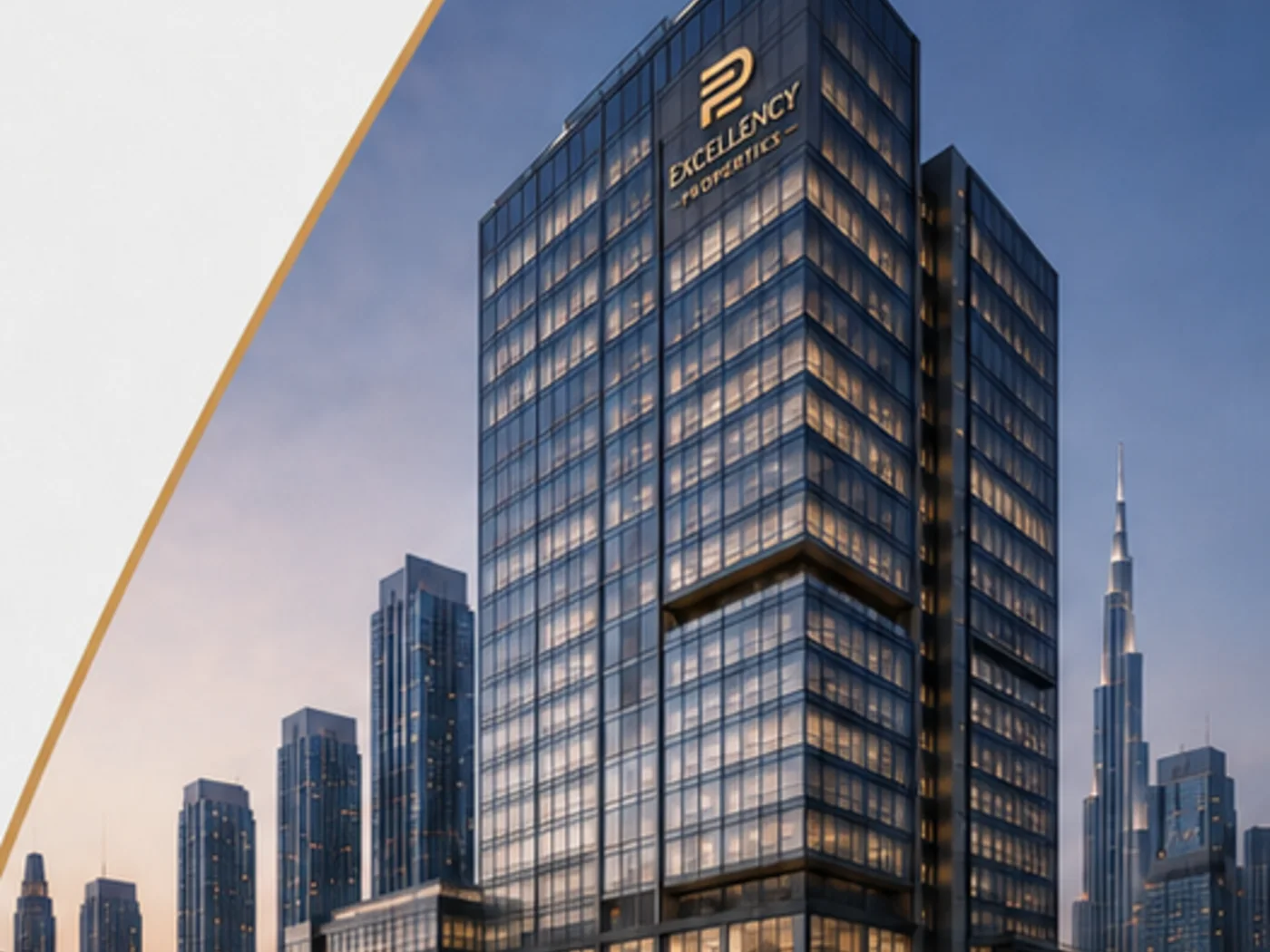 Contemporary commercial tower in Dubai