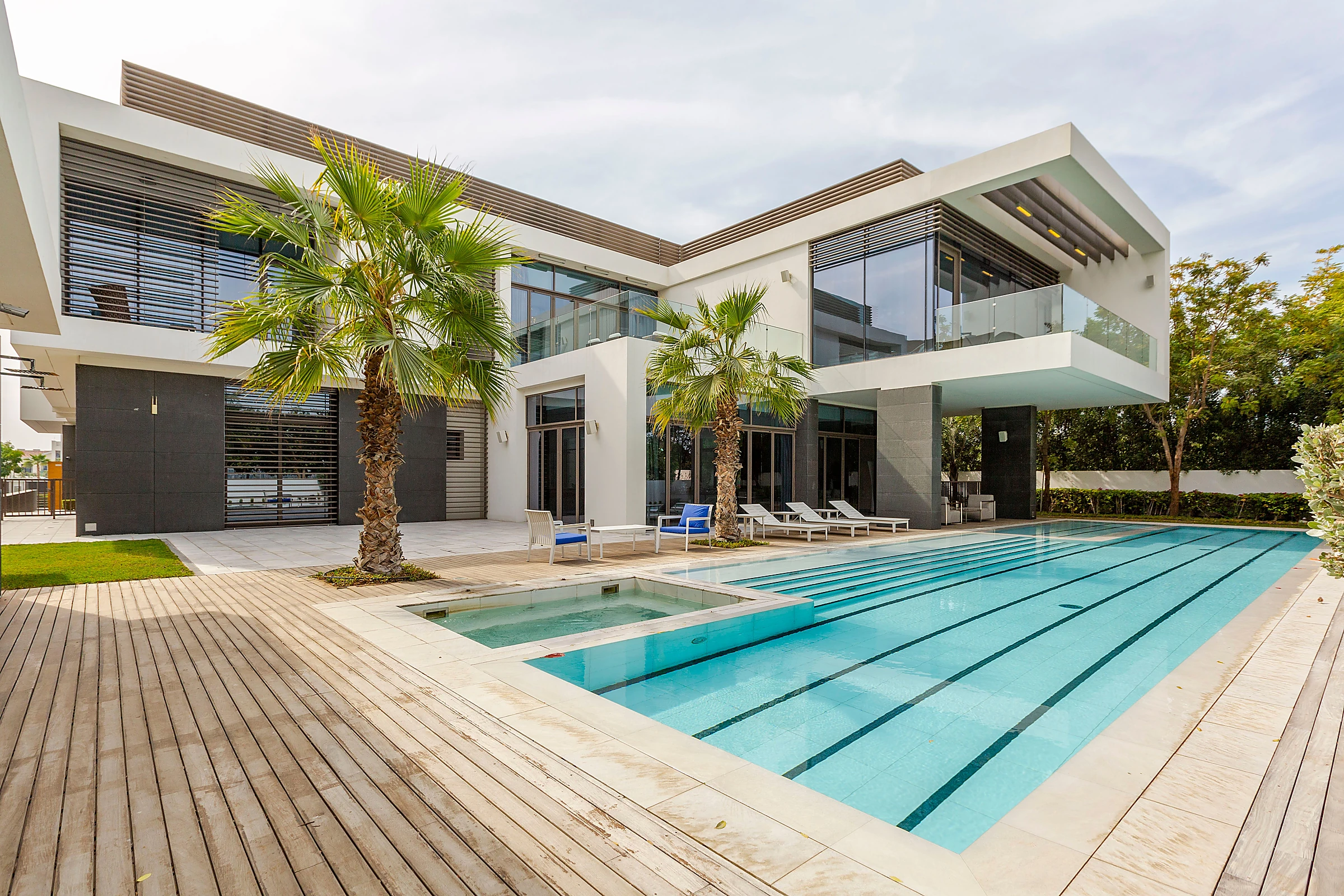 Modern luxury villa with swimming pool