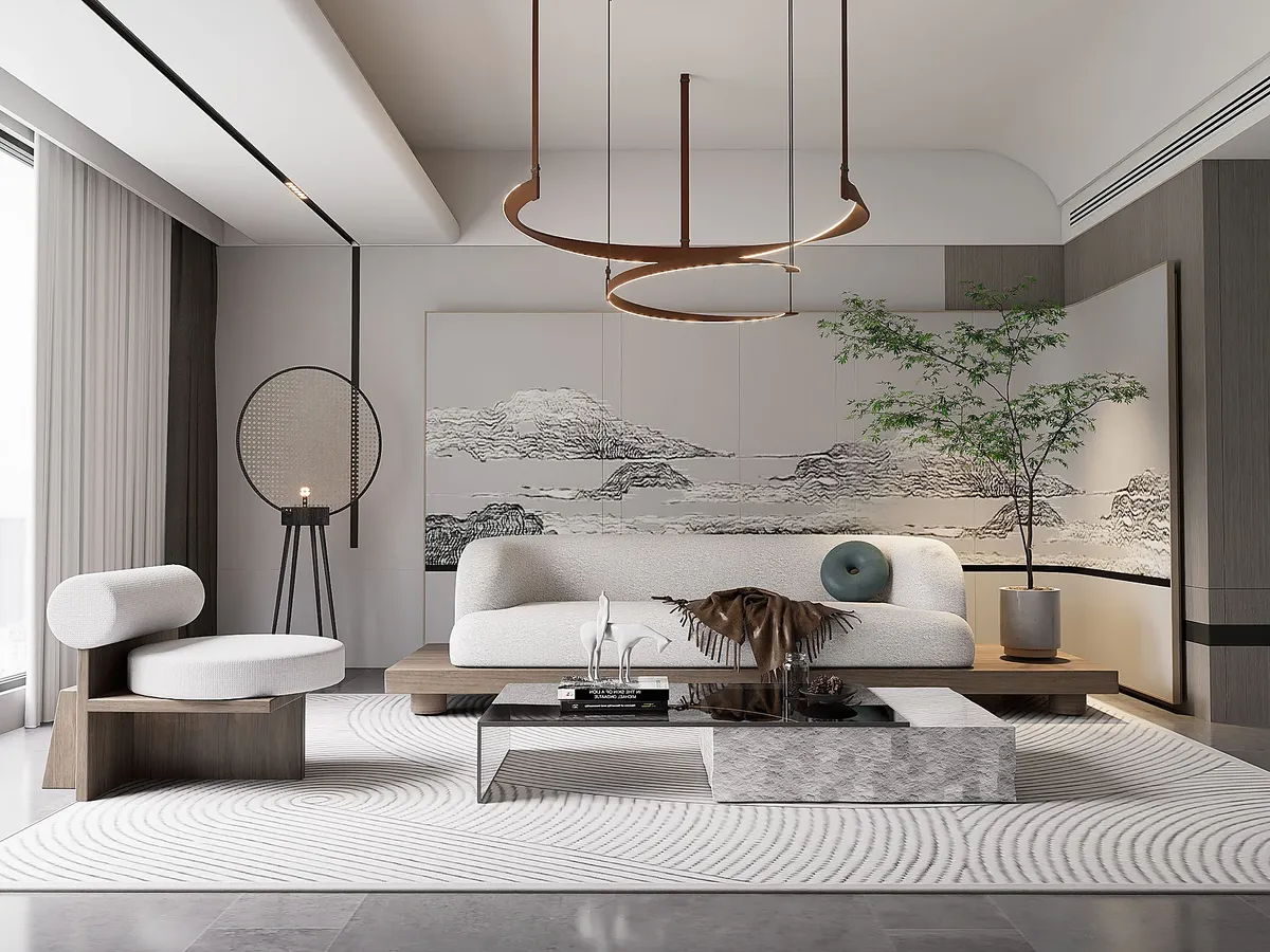 Refined modern residential interior