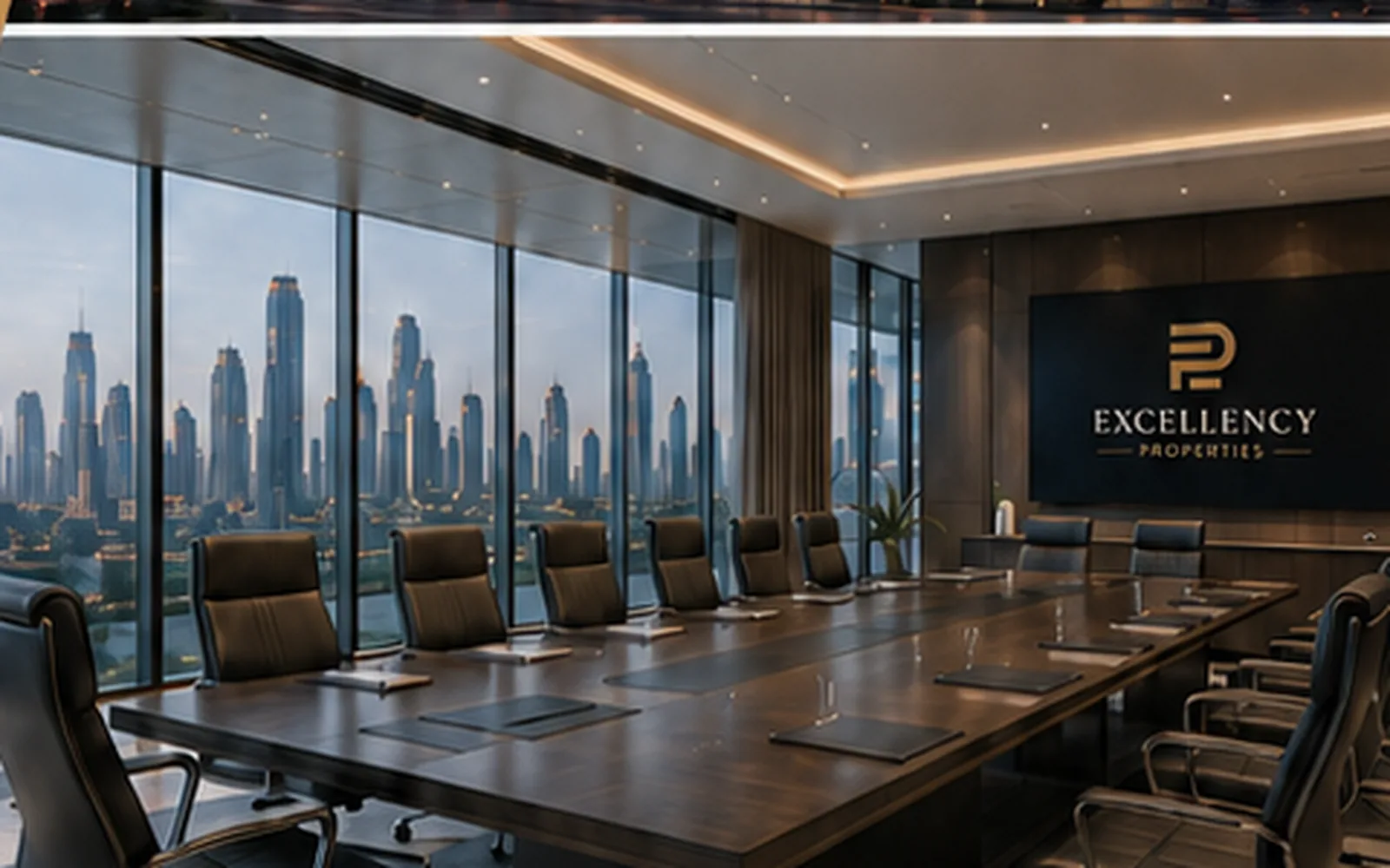 Excellency Properties commercial real estate boardroom