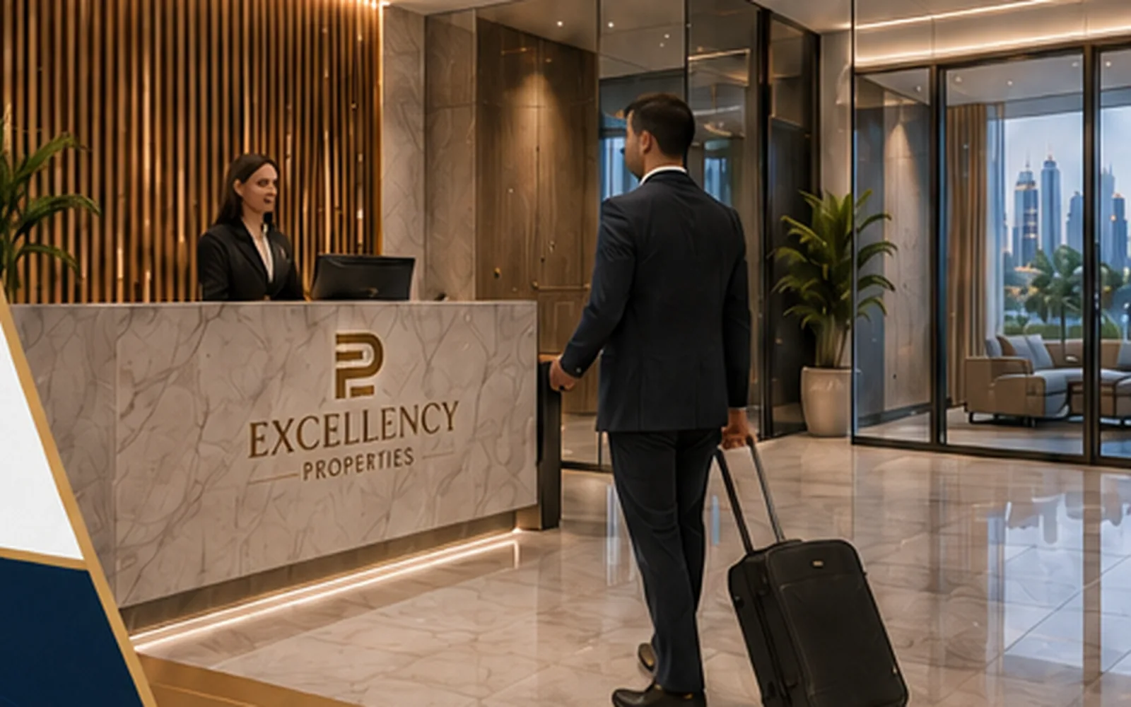Excellency Properties reception and property management support